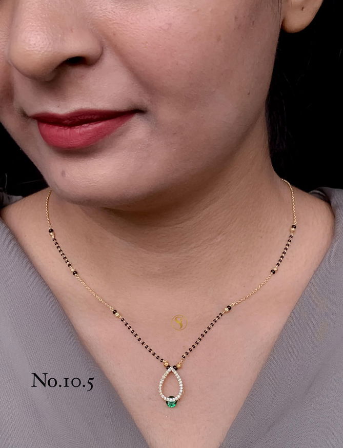 11 AD Diamond Designer Regular Wear Mangalsutra Manufacturers
